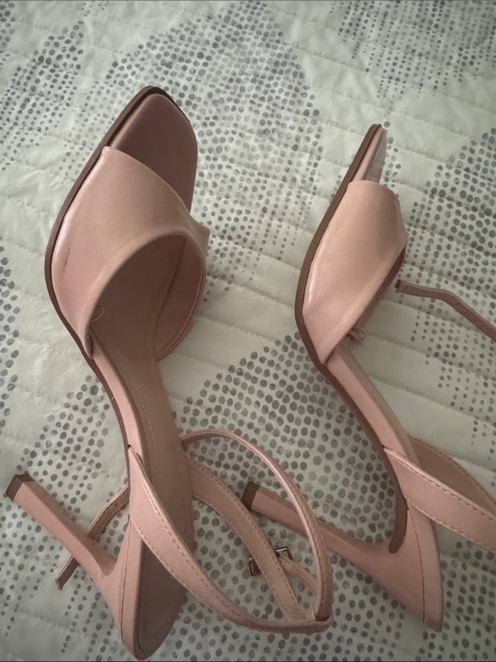 Zara Elegant Pink High Heel Sandals - Picture 10 of 12